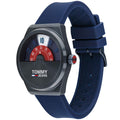 Tommy Hilfiger Monogram Pop Quartz Blue Dial Blue Silicone Strap Watch For Men - 1791775