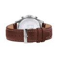 Tommy Hilfiger Parker Chronograph Blue Dial Brown Leather Strap Watch For Men - 1791837