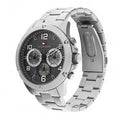 Tommy Hilfiger Blaze Chronograph Quartz Black Dial Silver Steel Strap Watch For Men - 1792029