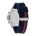 Tommy Hilfiger Clark Chronograph Blue Dial Black Leather Strap Watch For Men - 1792083