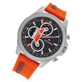 Tommy Hilfiger Clark Chronograph Grey Dial Orange Rubber Strap Watch For Men - 1792084