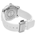 Gucci Dive Quartz White Dial White Rubber Strap Watch For Men - YA136330