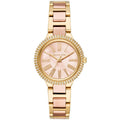 Michael Kors Taryn Rose Gold Dial Two Tone Steel Strap Watch For Women - MK6564