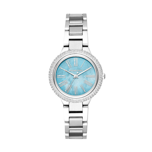 Michael Kors Taryn Quartz Blue Dial Blue Steel Strap Watch For Women - MK6563