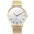 Coach Perry Silver Dial Gold Mesh Bracelet Watch for Women - 14503385