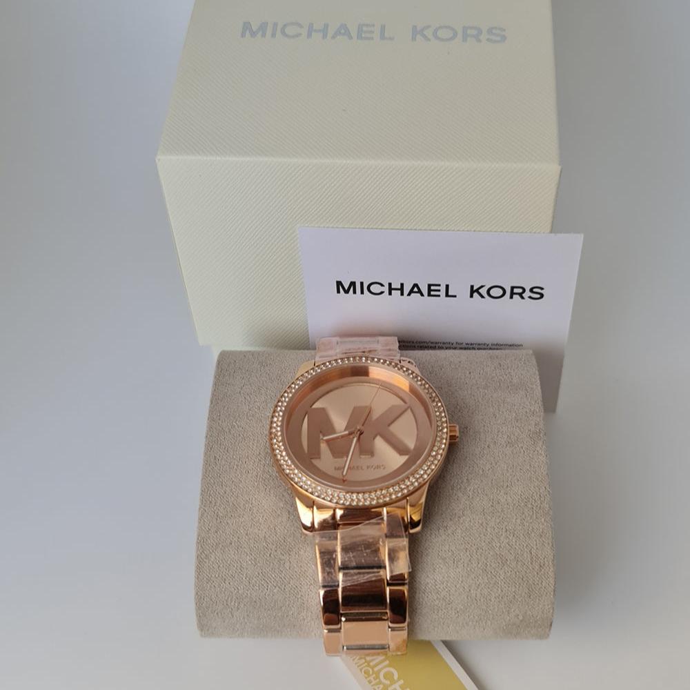 Michael Kors Tibby Quartz Rose Gold Dial Rose Gold Steel Strap Watch For Women - MK6880