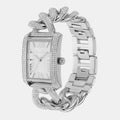 Michael Kors Emery Three Hand Silver Dial Silver Steel Strap Watch For Women - MK7299