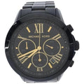 Michael Kors Brecken Chronograph Black Dial Black Steel Strap Unisex Watch - MK6302