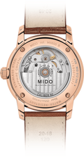 Mido Baroncelli III Automatic Blue Dial Brown Leather Strap Watch For Men - M8600.3.15.8