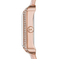 Michael Kors Lake Quartz White Dial Pink Leather Strap Watch For Women - MK2763