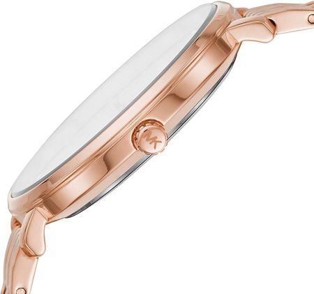 Michael Kors Pyper Three-Hand Rose Gold Dial Rose Gold Steel Strap Watch For Women - MK3897