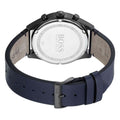 Hugo Boss Pioneer Quartz Blue Dial Blue Leather Strap Watch For Men - 1513711