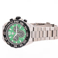 Tag Heuer Formula 1 Chronograph Green Dial Silver Steel Strap Watch for Men - CAZ101AP.BA0842