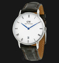 Daniel Wellington Dapper York Quartz White Dial Dark Brown Leather Strap Watch For Women - DW00100097