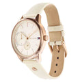 Tommy Hilfiger Brooke Quartz White Dial Cream Leather Strap Watch for Women  - 1782022