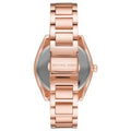 Michael Kors Janelle Quartz Crystals Rose Gold Dial Rose Gold Steel Strap Watch For Women - MK7312