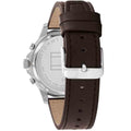 Tommy Hilfiger Henry Chronograph Blue Dial Brown Leather Strap Watch For Men -1710476