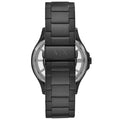 Armani Exchange Hampton Chronograph Black Dial Black Steel Strap Watch For Men - AX2192