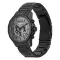 Armani Exchange Chronograph Black Dial Black Steel Strap Watch For Men - AX7140