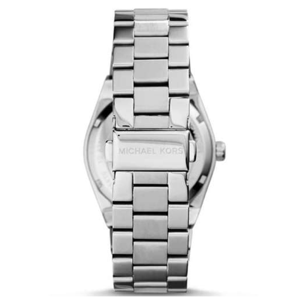 Michael Kors Channing Three Hand Silver Dial Silver Steel Strap Watch For Women - MK6626