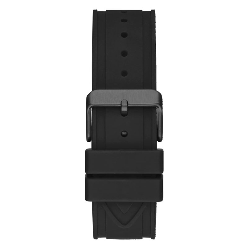 Guess Momentum Black Dial Black Rubber Strap Watch for Men - GW0263G4