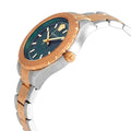 Versace Hellenyium Green Dial Two Tone Steel Strap Watch for Women - V12050015