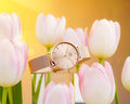 Daniel Wellington Petite Rose Gold Dial Rose Gold Mesh Bracelet Watch For Women - DW00100471