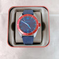 Emporio Armani Sigma Quartz Blue Dial Blue Silicone Strap Watch For Men - AR11217