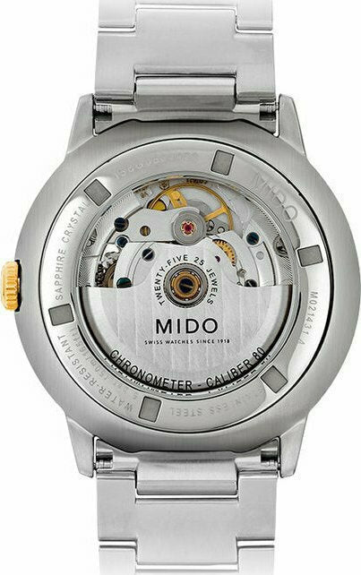 Mido Commander II Automatic Chronometer Silver Dial Two Tone Steel Strap Watch For Men - M021.431.22.071.00