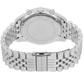 Michael Kors Lexington Chronograph Silver Dial Silver Steel Strap Watch For Men - MK8789