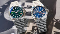 Breitling Chronomat GMT 40 Blue Dial Silver Steel Strap Watch for Men - A32398101C1A1