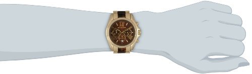 Michael Kors Bradshaw Quartz Brown Dial Two Tone Steel Strap Watch For Women - MK5696