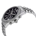 Michael Kors Lexington Chronograph Black Dial Black Steel Strap Watch For Men - MK8602