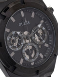 Guess Continental Chronograph Black Dial Black Mesh Strap Watch For Men - GW0582G3