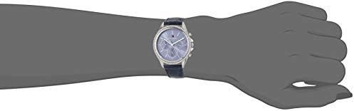 Tommy Hilfiger Ari Quartz Diamonds Blue Dial Blue Leather Strap Watch for Women - 1781979