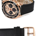 Coach Kent Rose Gold Dial Black Leather Strap Watch for Men - 14602559