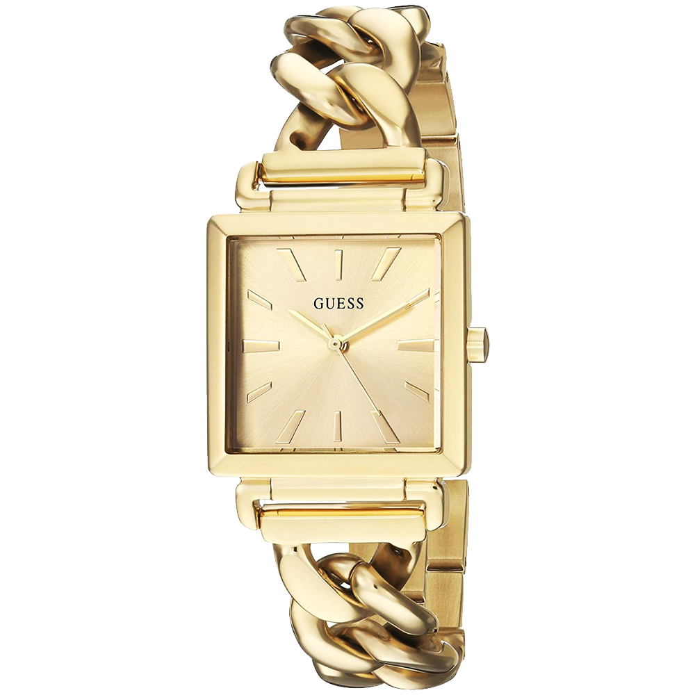 Guess Vanity Gold Dial Gold Steel Strap Watch for Women - W1029L2