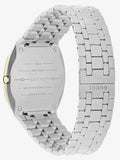 Gucci 25H Quartz Gold Dial Silver Steel Strap Watch for Men - YA163405