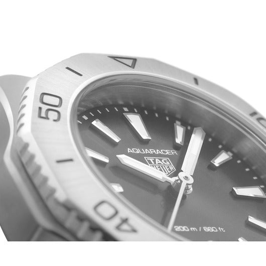 Tag Heuer Aquaracer Professional 200 Quartz Black Dial Silver Steel Strap Watch for Women - WBP1410.BA0622