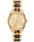 Michael Kors Janelle Quartz Gold Dial Two Tone Steel Strap Watch For Women - MK4730