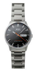 Mido Commander II Automatic Chronometer Grey Dial Silver Steel Strap Watch For Men - M021.431.11.061.01