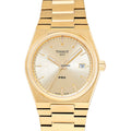Tissot PRX Gold Dial Gold Steel Strap Watch for Men - T137.210.33.021.00