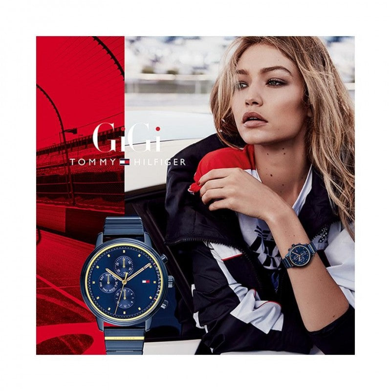 Tommy Hilfiger Blake Blue Dial Blue Steel Strap Watch for Women - 1781893