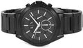 Armani Exchange Drexler Chronograph Black Dial Black Steel Strap Watch For Men - AX2601