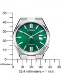 Citizen Tsuyosa Automatic Green Dial Silver Steel Strap Watch For Men - NJ0150-81X