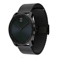 Movado Bold Black Dial Black Mesh Bracelet Watch For Men - 3600261