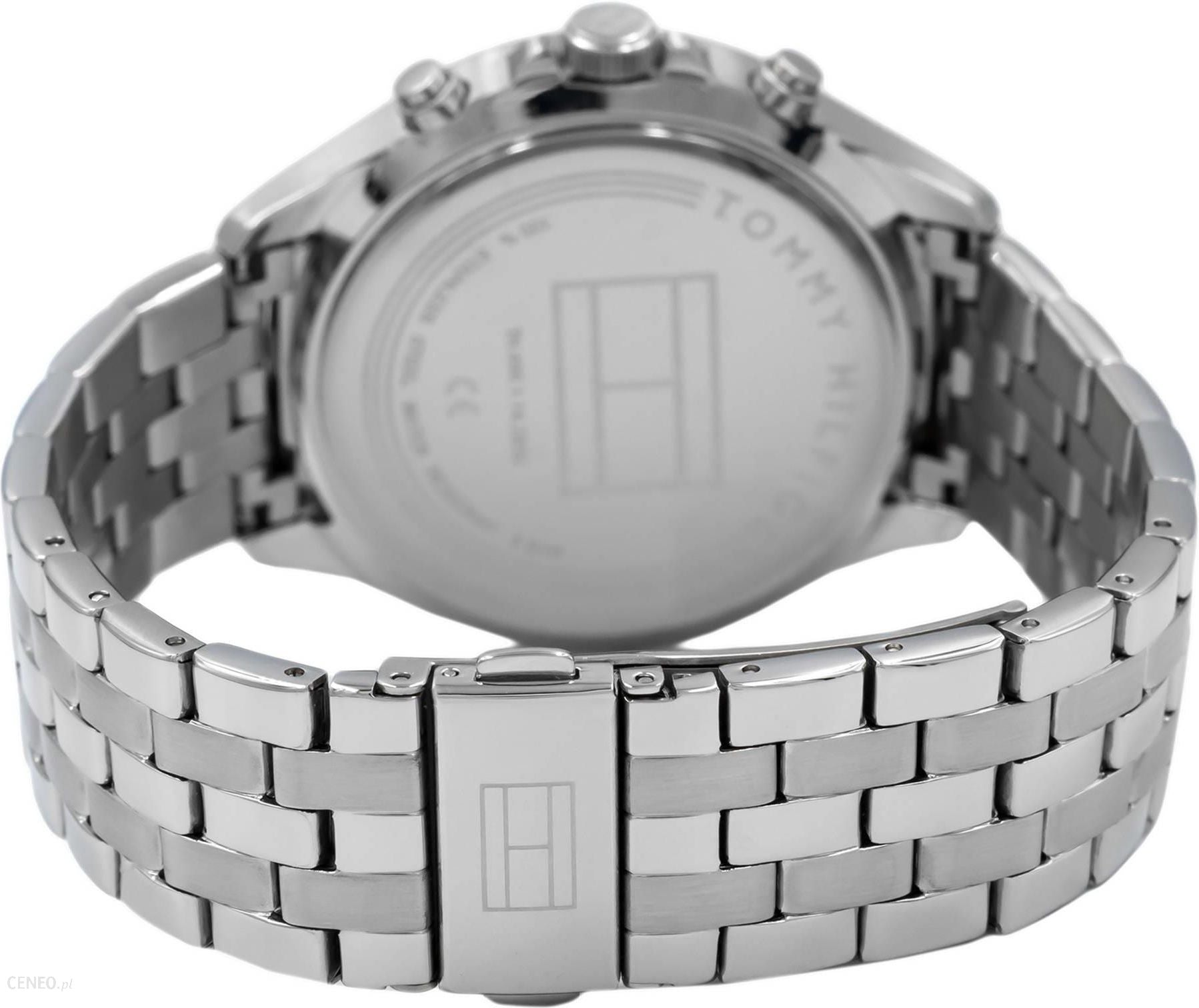 Tommy Hilfiger West Quartz Black Dial Silver Steel Strap Watch For Men - 1791707