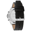 Tommy Hilfiger Larson Chronograph Black Dial Black Leather Strap Watch For Men - 1791984