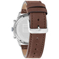 Tommy Hilfiger Jimmy Chronograph Quartz Blue Dial Brown Leather Strap Watch For Men - 1791946