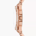 Michael Kors Lennox Quartz Rose Gold Dial Rose Gold Steel Strap Watch For Women - MK7405